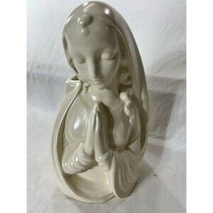 Madonna Planter Haeger USA Ceramic Pottery Mother Mary Vintage